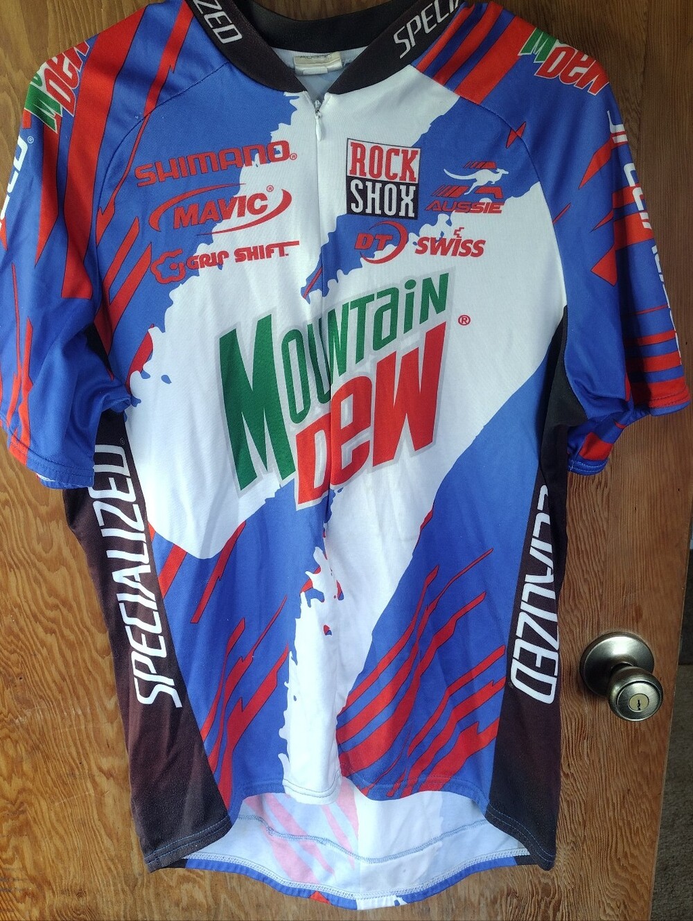 Mountain Dew Men’s Blue & White Cycling Jersey by Specialized